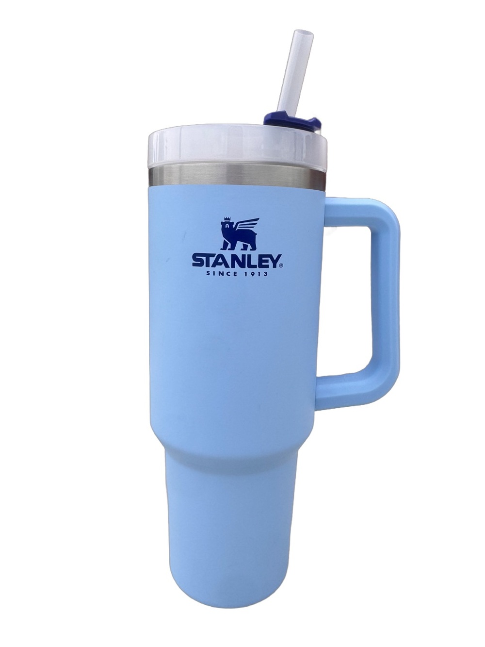 Stanley Sky Blue Insulated 40oz Travel Tumbler with Handle & Straw - Picture 2 of 6